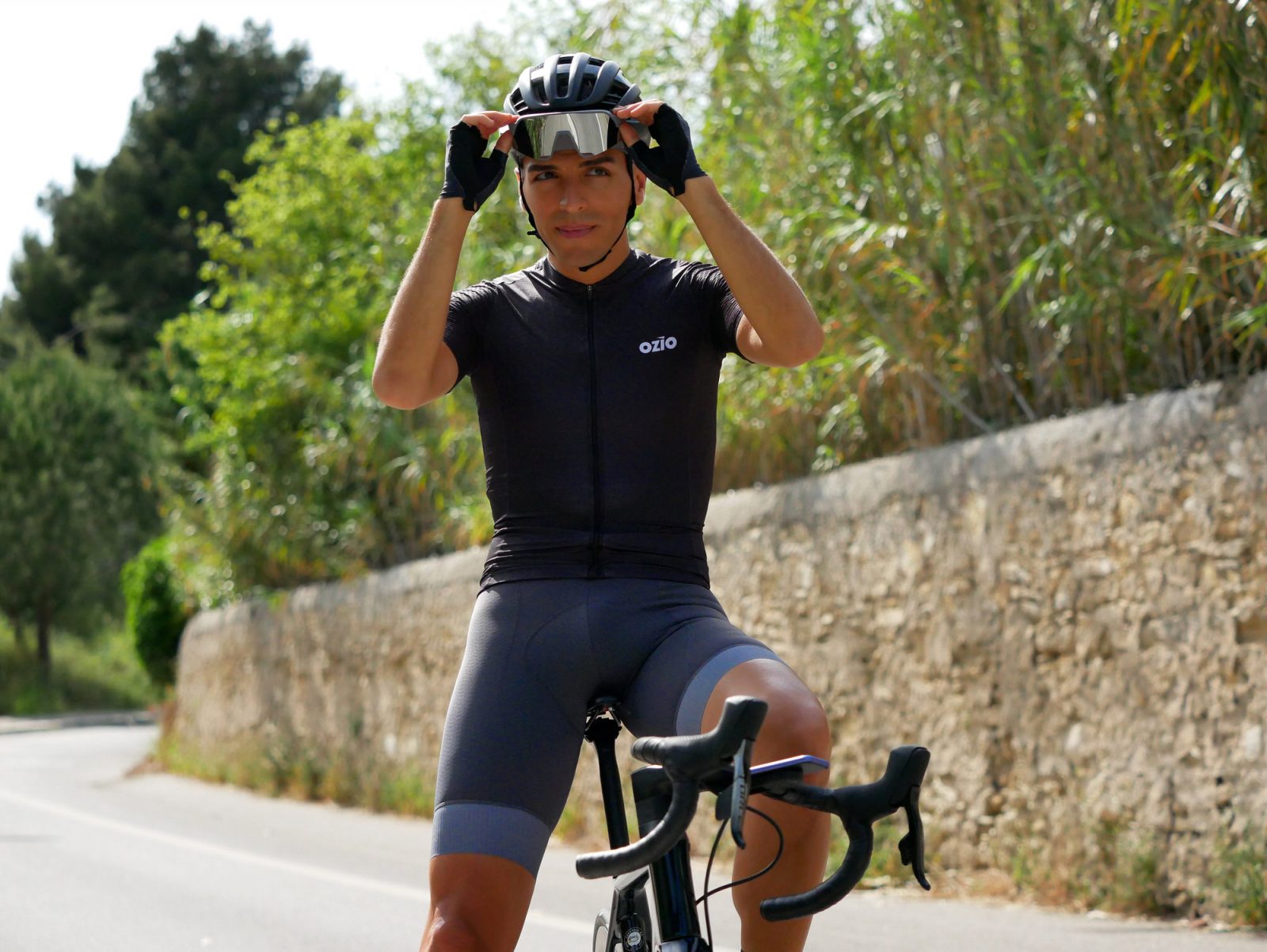 Men's Merida cyclisme vêtements à manches longues vélo Jersey et Rembourré Cycle Pantalon Kit 