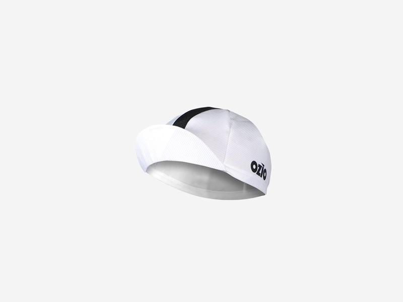 Casquette de vélo blanche