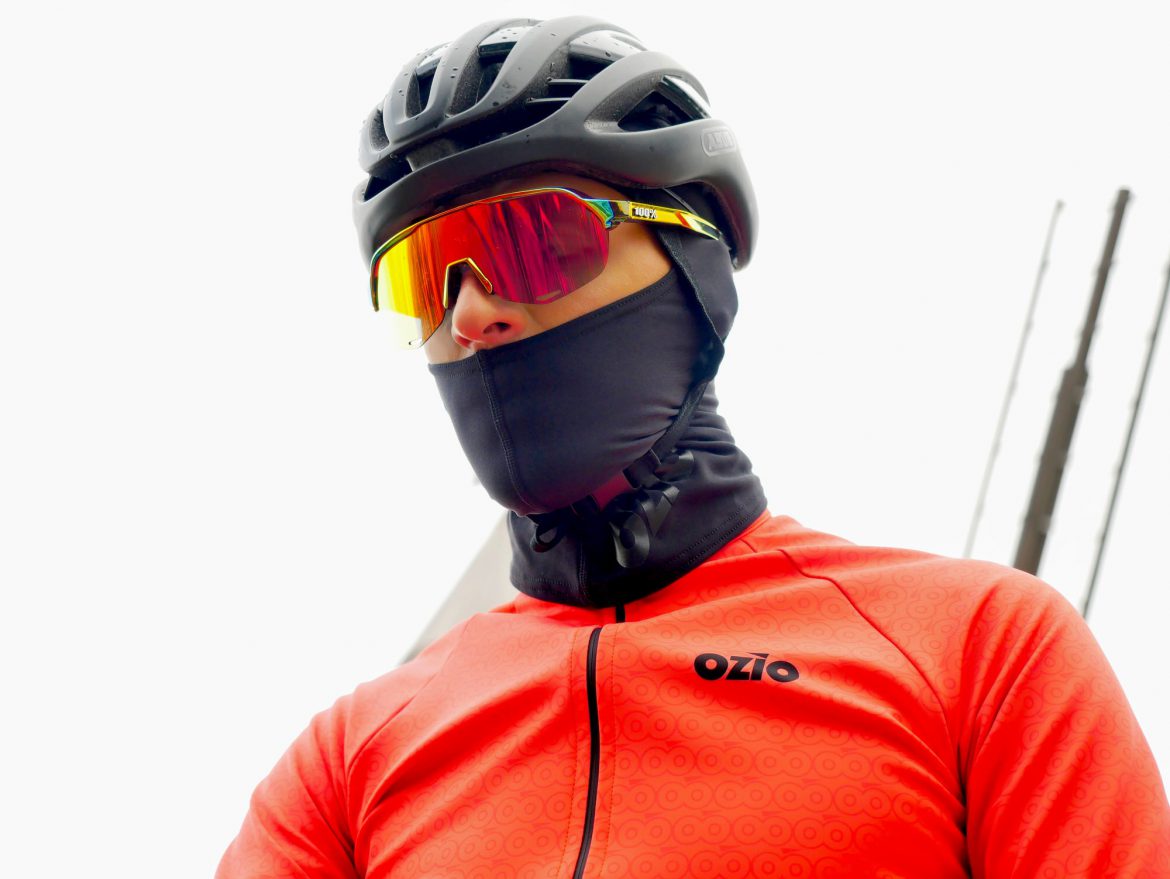 Barbieri Cagoule noire de cycliste pour se protéger du froid