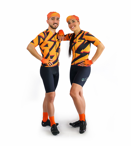 Tenues de vélo orange