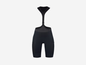 Cuissard vélo femme à poches et avec bretelles amovibles