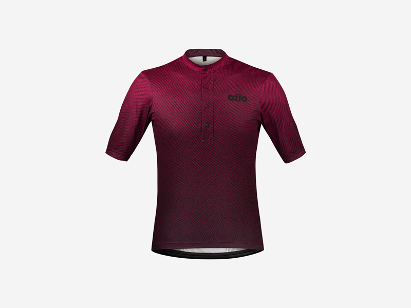 Maillot gravel bordeaux
