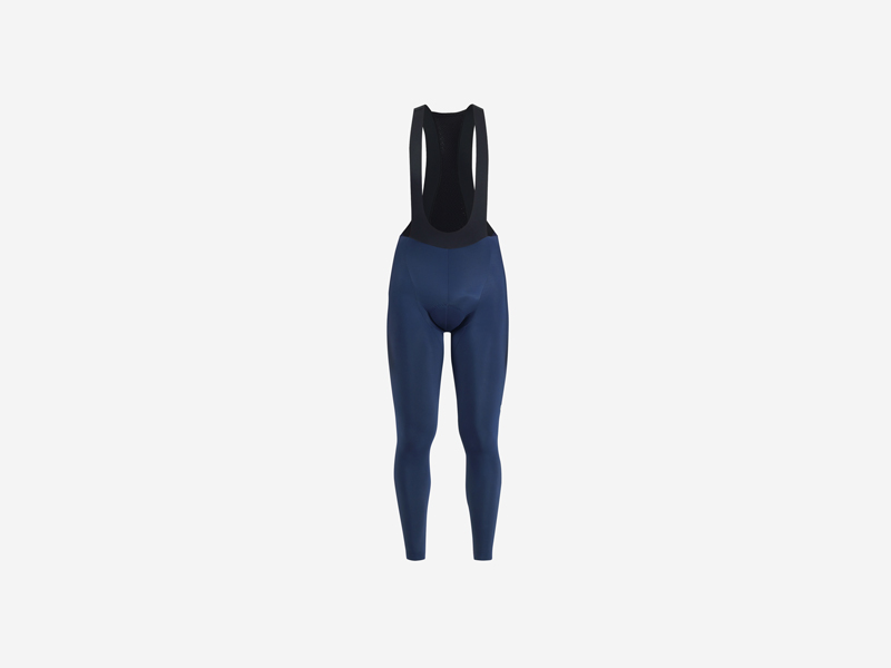 Collant vélo hiver bleu marine